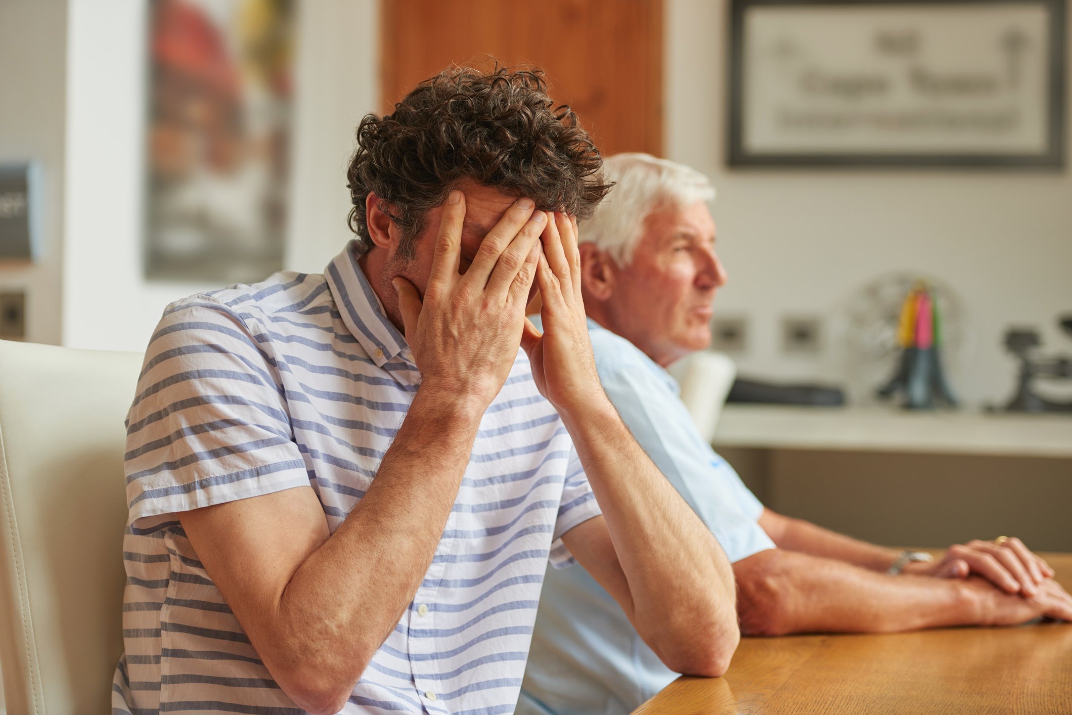 Family member having a hard time coping with caregiver quilt