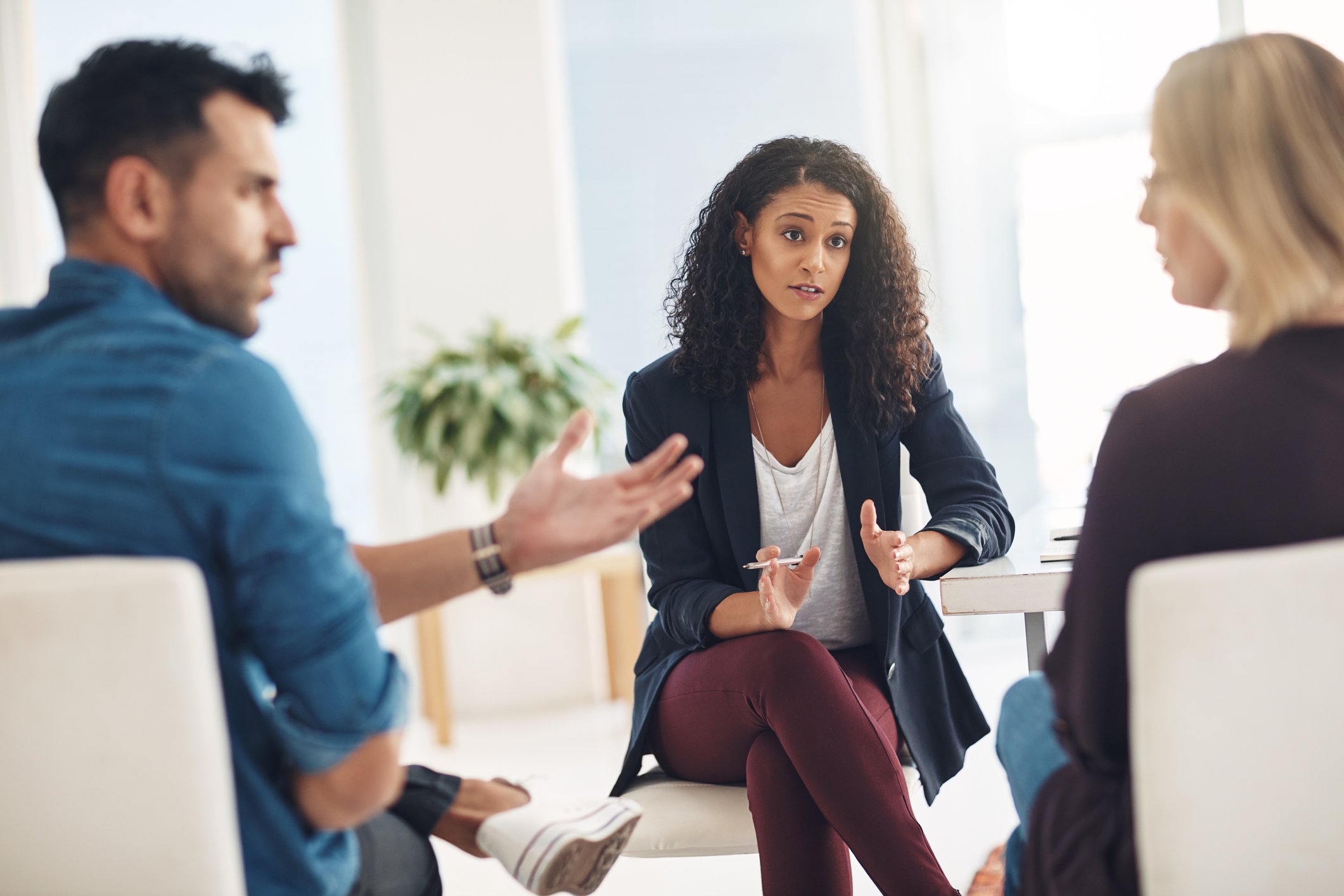 siblings in counselling together trying to work better together