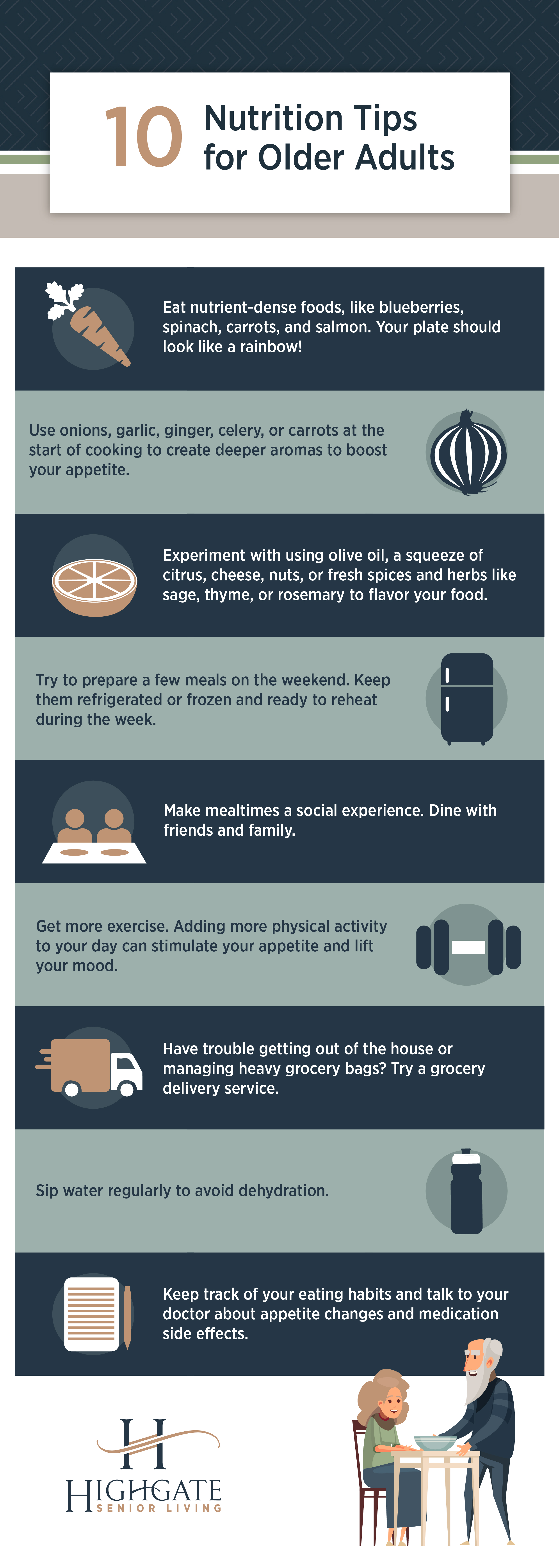 Infographic: 10 Nutrition Tips For Older Adults